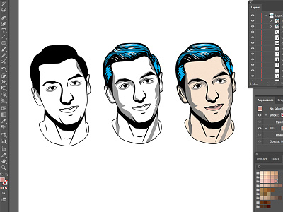 The Design Process May 29, 2018 coloring comic design face head illustrator process superman