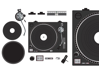 Turntable taken apart