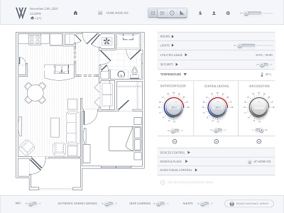 021 Home Monitoring Dashboard | 100 Days of UI Design