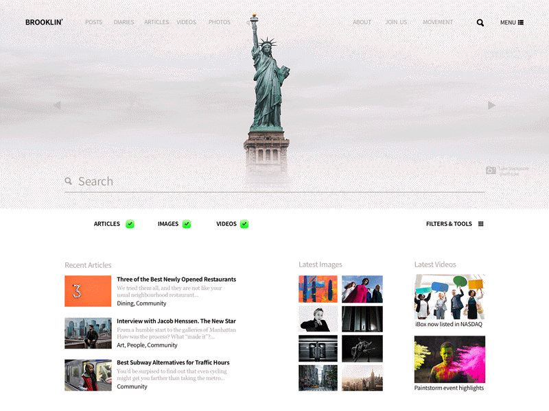 022 Search | 100 Days of UI Design dailyui filter new york result search uidesign