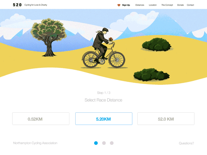 064 Select User Type | 100 Days of UI Design animation bicycle dailyui illustration retro select select user type uidesign web design