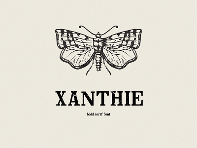 Xanthie Free Serif Font bold font font design free freebie serif type type design typeface typography vintage xanthie