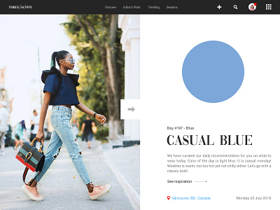 091 Curated For You | 100 Days of UI Design dailyui fashion uidesign web design