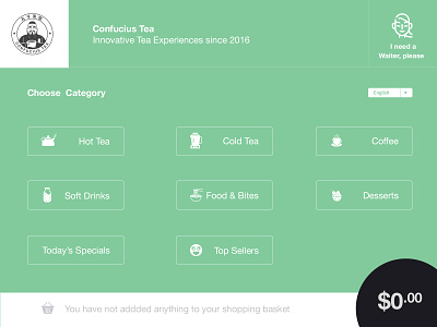 099 Categories | 100 Days of UI Design app beverages categories dailyui food order system shop tea uidesign