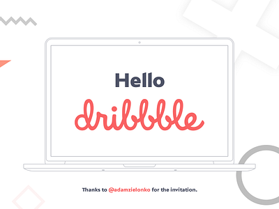 Hello Dribbble! debuts dribbble hello synkro