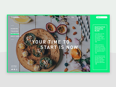 Runtastic Landingpage Concept