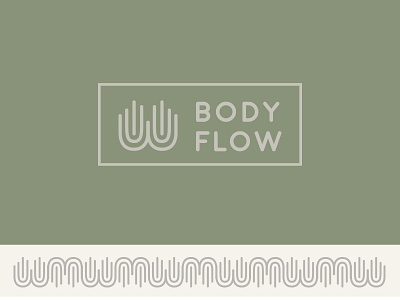 Bodyflow brand branding branding concept design flat green hand icon logo massage soft tones typography vector