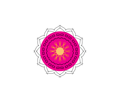 Mandala Image graphic design illustration
