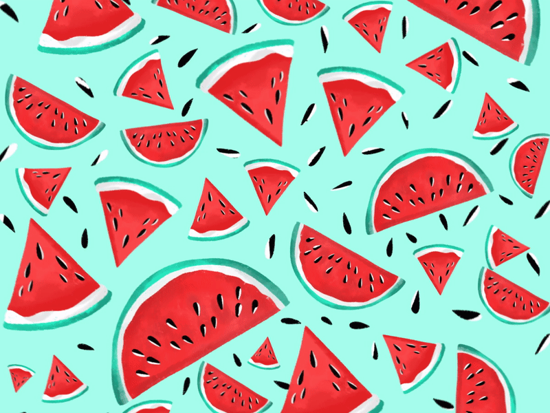 Watermelon colors design digital illustration digital painting drawing gif illustration pattern watermelon