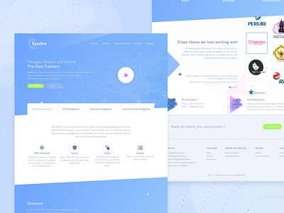 Synchro Landing Page