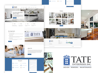 Tate Enterprises, Inc. Website Redesign branding design home interior design photography remodel ui ux web web design webdesign website website design wordpress