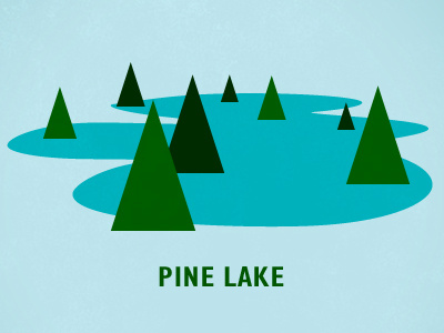 Pinelake branding graphic design illustration