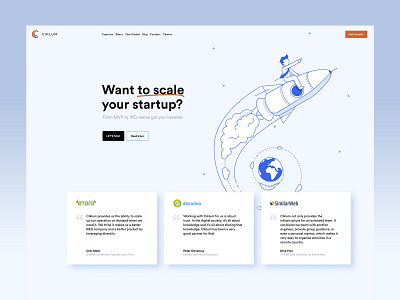 Startup landing page adobe xd design landing page ui ux web design