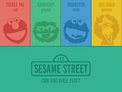 Sesame Street Pioneered The Flat Color Palette cookie flat