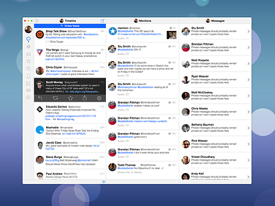 Tweetbot iOS 7 Inspired OSX App app desktop flat ios7 osx sketch social twitter