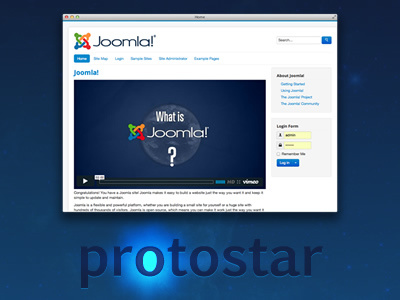 Protostar - Joomla 3.0 Site Template bootstrap joomla