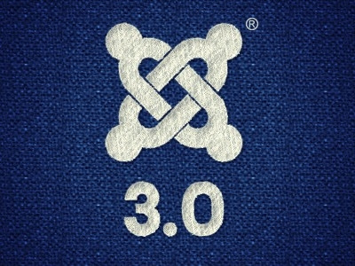 Joomla 3.0 Denim Logo denim embroidery joomla logo texture