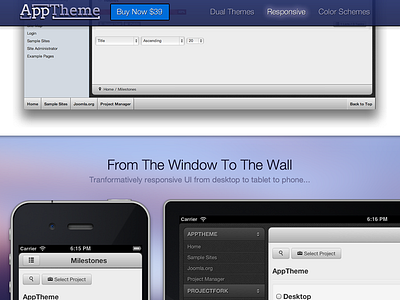 AppTheme Site Design app curtains design joomla responsive template