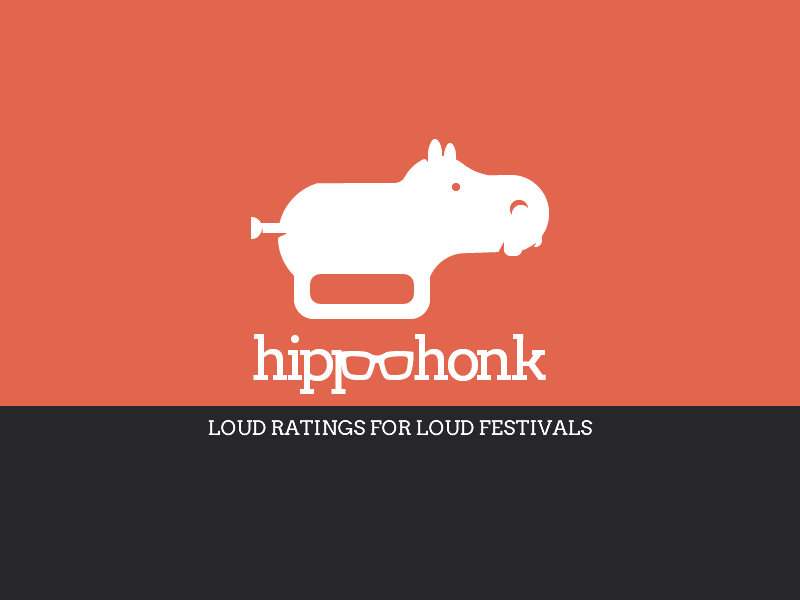 Hippohonk Logo hippopotamus logo animal solid music trumpet austin sxsw aclfest