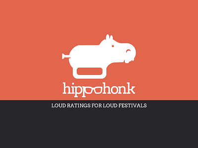 Hippohonk Logo aclfest animal austin hippopotamus logo music solid sxsw trumpet