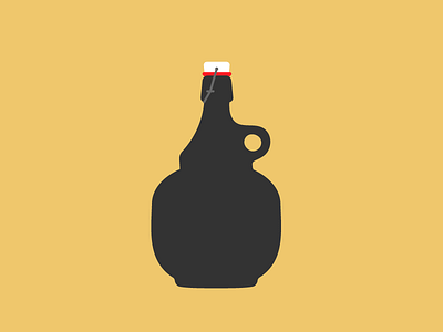 Growler beer flat growler vector