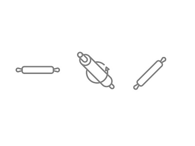 #PieCons: Rolling Pins icon pie rolling pins vector