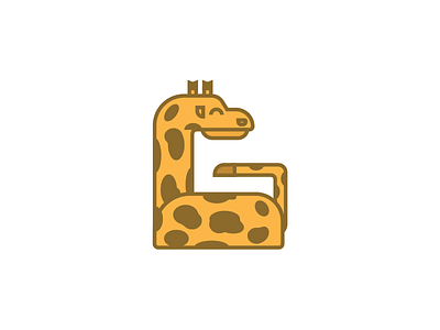 Giraffe alphabet animal alphabet giraffe typegraphy vector