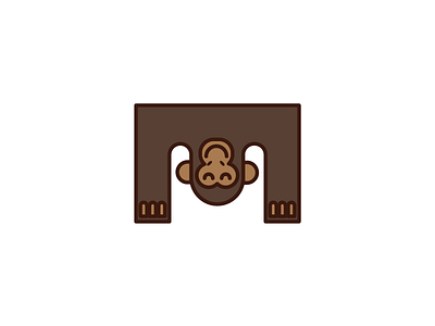 Monkey alphabet animal alphabet ape monkey vector