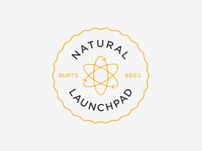 Natural Launchpad Seal bee bees branding logo science seal