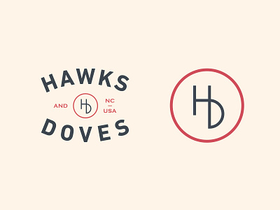 Hawks & Doves Rebrand brand branding hand crafted identity logo north carolina