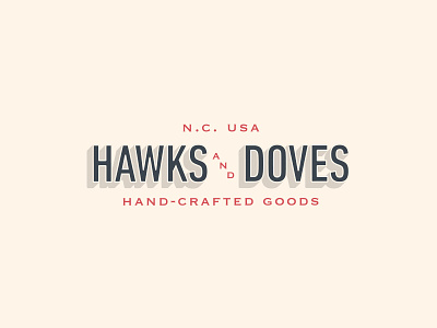 Hawks & Doves Rebrand brand branding hand crafted identity logo north carolina