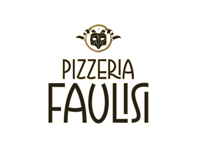 Pizzeria Faulisi branding flag gold identity italian italy mark pizza restaurant secondary