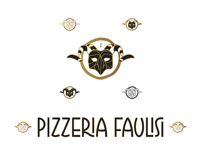 Pizzeria Faulisi Seal branding flag gold identity italian italy mark pizza restaurant seal secondary