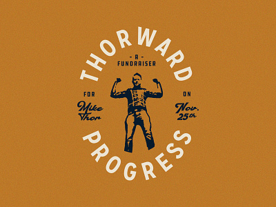 Thorward Progress benefit fundraiser icon lockup logo seal shield