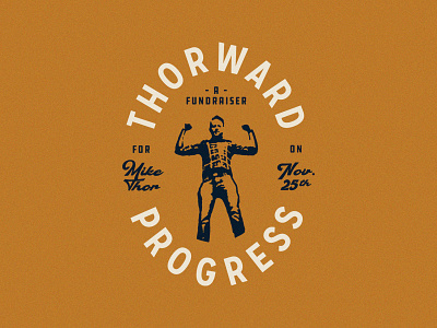 Thorward Progress benefit fundraiser icon lockup logo seal shield