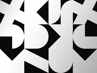 KICK JUMP TWST abstract deco gallery geometric lettering letters mirror music sylvan esso typography