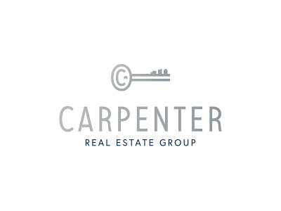 Carpenter Real Estate Group branding city home house identity key logo raleigh real estate rebrand