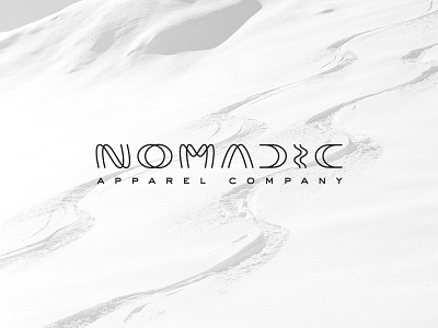 N O M A D I C apparel branding clothing gear identity mountain nomad ski snow snowboard