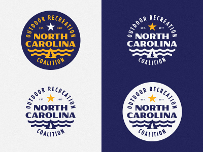 NCORC badge brand branding identity logo mountain nc north carolina outdoors recreation sea seal