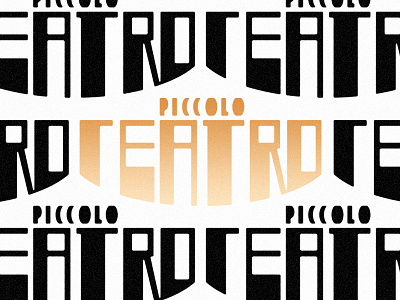 Piccolo Teatro deco italian lettering painter sign type