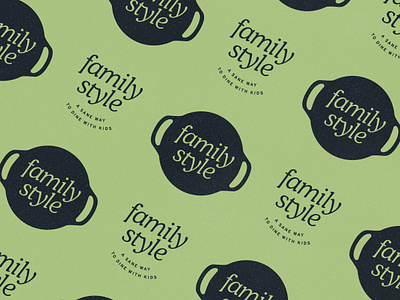 Family Style branding children dining food food and beverage hospitality identity logo type
