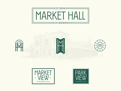 Historic Market Hall branding hospitality identity lettering logo rebrand type venue weddings