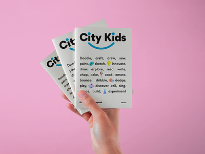 City Kids Print Applications activity page booklet brooklyn business card education graphic design icon illustration joyful learning centre marketing notebook playful preschool print promotional school spirit