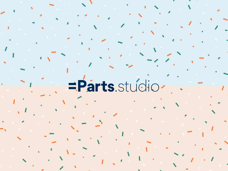 Equal Parts Studio Holding Page celebration confetti creative coding holding page interactive p5js processing
