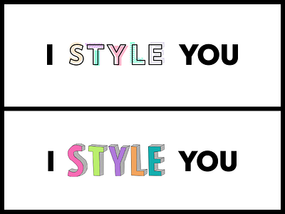 IStyleYou app branding dynamic fashion identity indie fashion logo style styling stylist