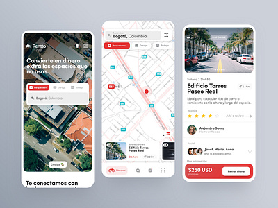 Rentto app design interface realestate ui ux