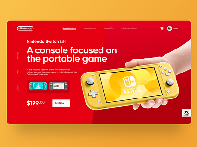 Nintendo Website - Concept