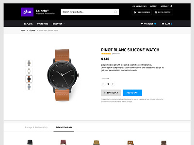 Product Details custom details e commerce locoshops product related products reviews shop watch