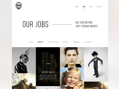 Masonry | Jobs film fullpage html5 masonry photo site ui ux visual webdesign