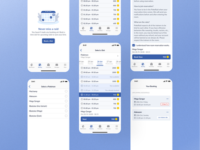 Booking app booking event mobile reservation slot ui ux